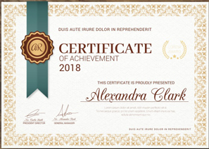 certificate 2020